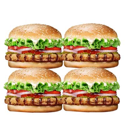 "Vegetable Cheese Burger- 4 pieces - Click here to View more details about this Product